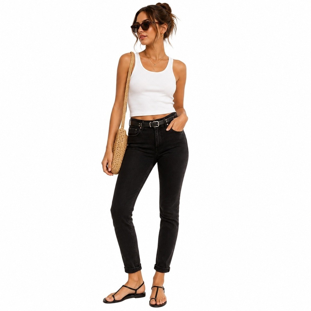 Women's Levi's 721 High Rise Skinny Jeans Black Size 24x30 New With Tags
